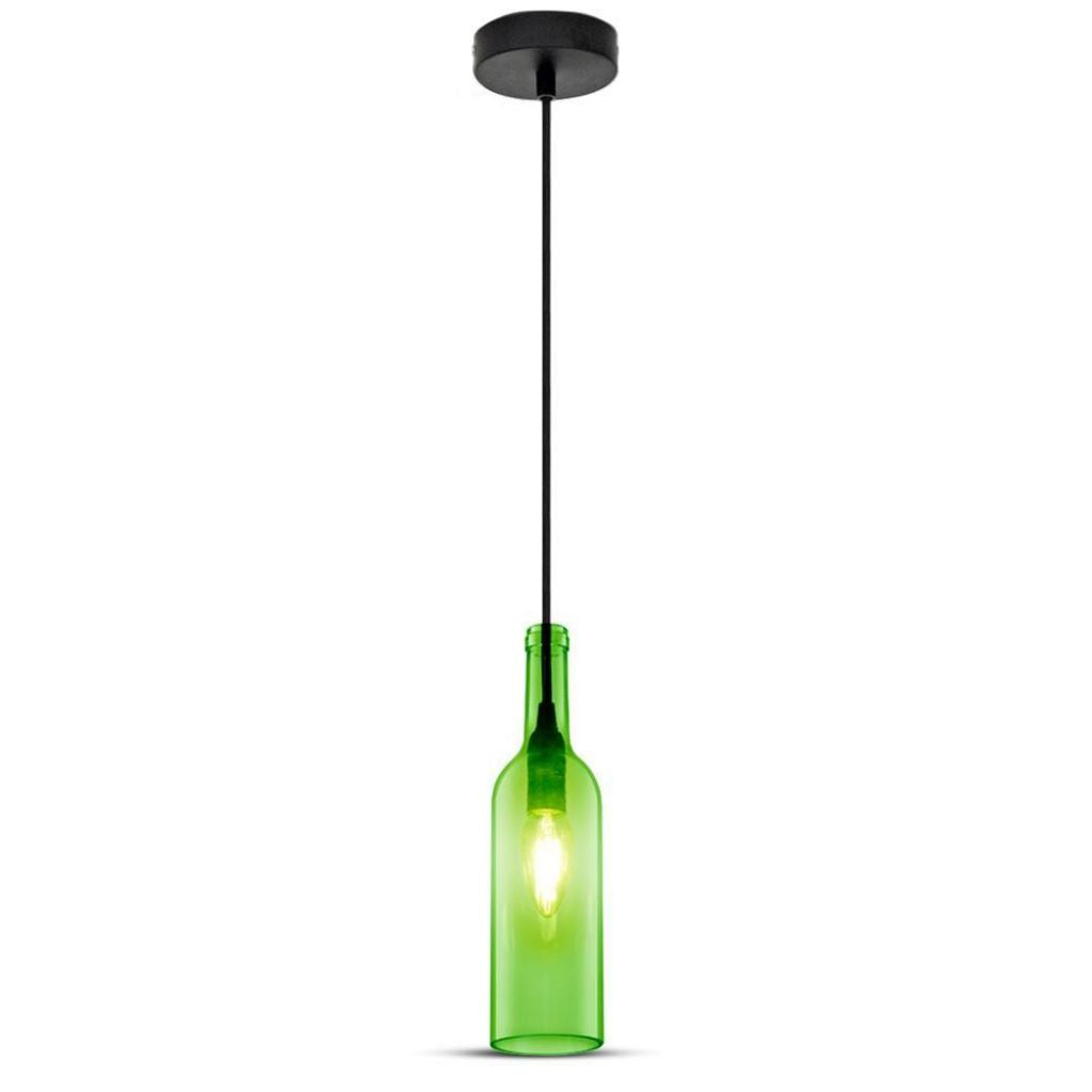 V-TAC Lampadario LED a Bottiglia in Vetro con Portalampada E14 V-TAC Lampadario LED a Bottiglia in Vetro con Portalampada E14
